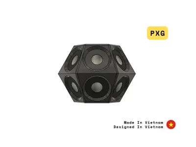 3D Scan Hexagon Mushroom Marker Free 3D print model