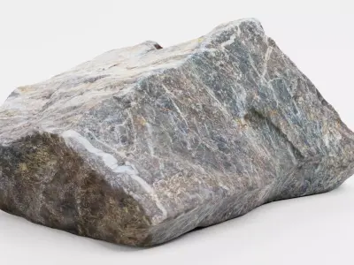 Rock - Scanned Low-poly 3D model