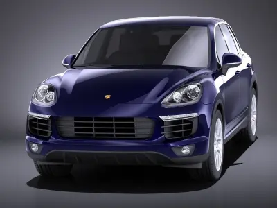 Porsche Cayenne S 2016 VRAY 3D model
