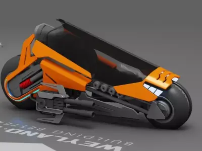 sci-fi scooter  3D model