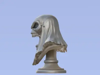 Scary Ghost Bust 3D Printable Horror Decor 3D print model