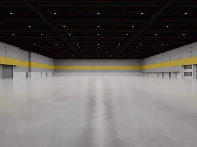 Exhibition Hall Interior 5 Low-poly 3D model