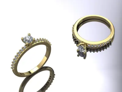 Jewelry Ring Gold 3D print model purchase