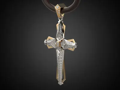 Holy Cross Pendant P8 3D print model