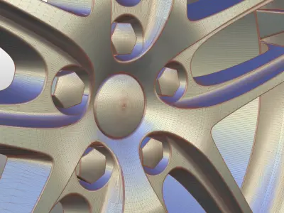 Maserati Grancabrio rims 3D model