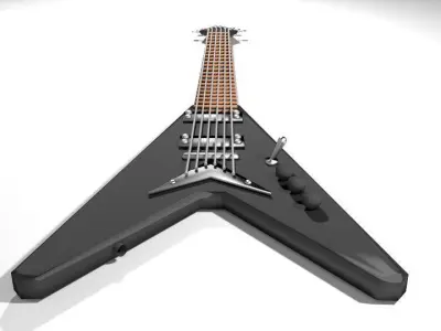 Guitar Electric - Type 2 3D model