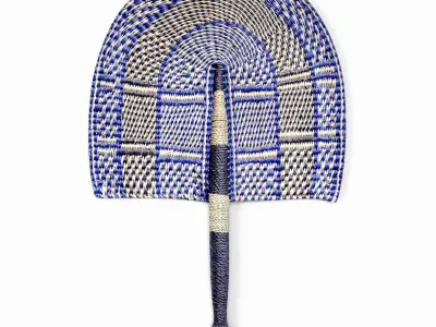 African Handwoven Fan 22 3D model