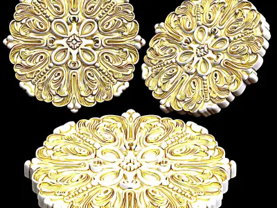 Ceiling Medallion 10 3D model