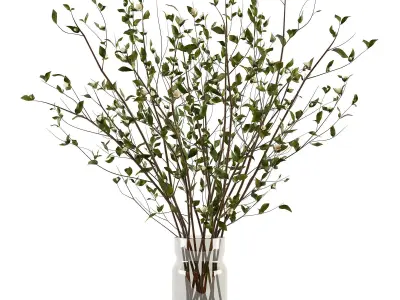 Branches in a vase 009 3D model