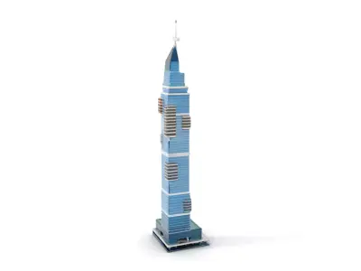 Elegant Skyscraper Tower model pack Low-poly 3D model