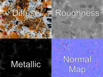 Leaping Bengal Cat Animation Model Low-poly 3D model