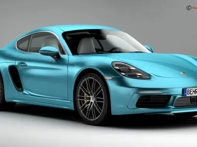 Porsche 718 Cayman S 2017 3D model
