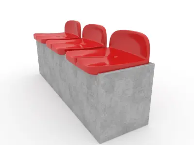 Stadium Seats 16 3D model
