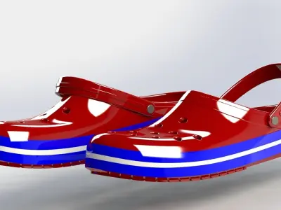Crocs Shoe - SolidWorks 3D model
