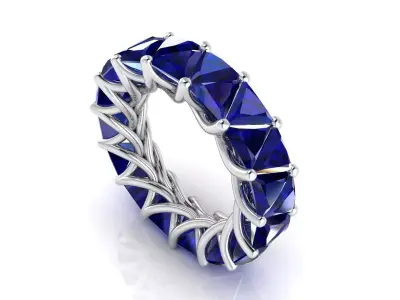 Ring M140 The luxury female ring with gems wedding Size 11 5 USA 3D print model