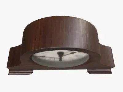 Mantel Clock Table Clock Traditional Wood Quartz Tabletop Mantel 3D model