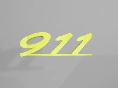 Porsche 911 GT3 RS - Keychain 3D print model