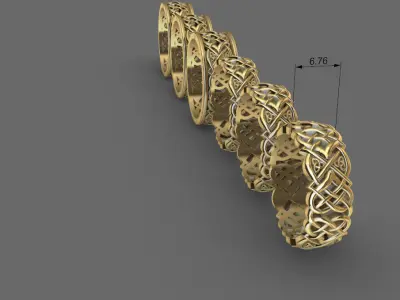 Wedding rings very special 3D model