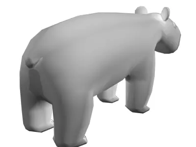 Polar Bear Low-poly 3D model
