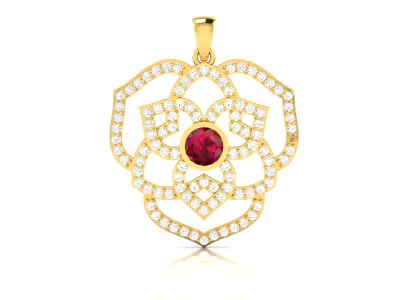 Women Pendant 3DM STL OBJ FBX Render Details 3D print model 16