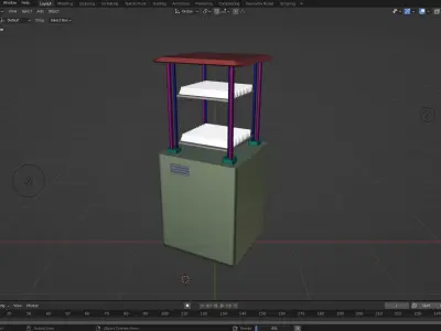 Kichen rack 3d model Free 3D model