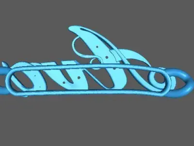 Ava Bracelet Name Plate 3D Printable Jewelry For Casting  3D print model