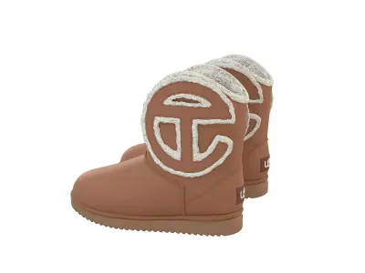 UGG X TELFAR Boots Low-poly 3D model