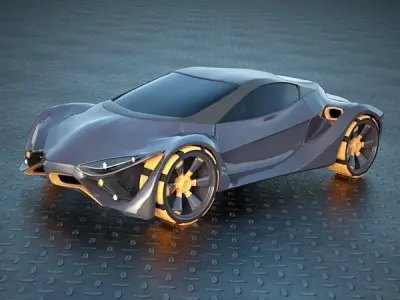 E futurOn concept car 3D model