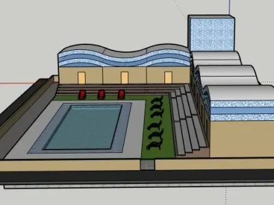 Swimming Spa 3D model