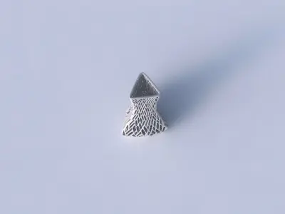 Vase puffy triangle with lattice tiles  3D print model purchase