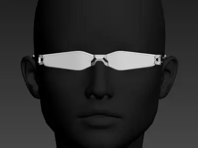 HighPoly Glasses or Sunglasses 3D model