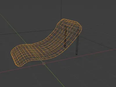 Theraphy Couch Free low-poly 3D model