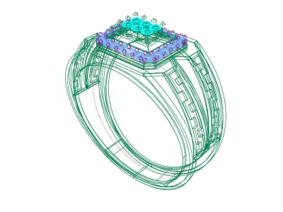 0256 - Gents Ring - JCADHub 3D print model