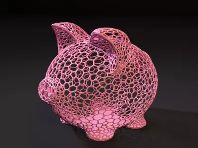 Piggy bank 3D print model