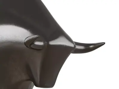 Abstract figurine of a bull 3D model