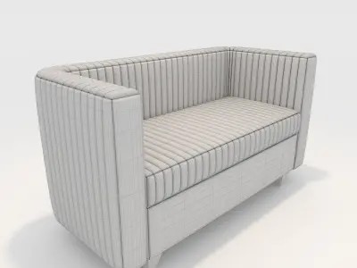 Sofa 2 Seater 17 3D model