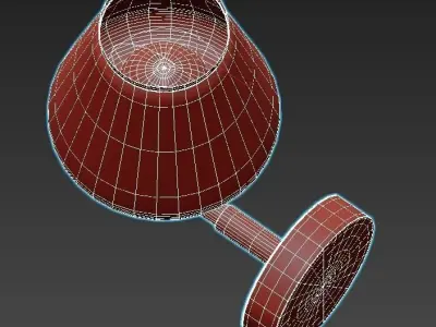 goreyn modern wall light with glass shade 3D model