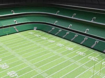 Nfl American Stadium Low-poly 3D model