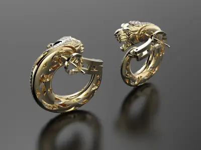 Magerit Earrings Vinculo 3D print model