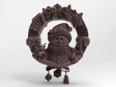 christmas iglooman decor  3D print model
