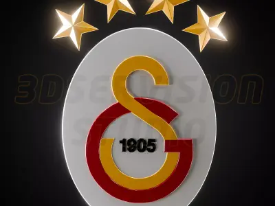 Galatasaray logos- Cinematic- Printable 3D model