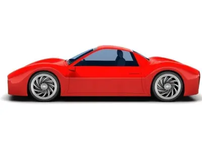 Acceptor Acc1 Electric Car 3D model
