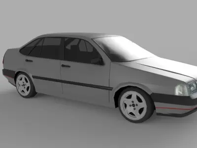 Fiat Tempra 1992 Low Poly Model 3D model