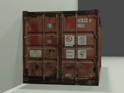 Conteiner for background Free 3D model