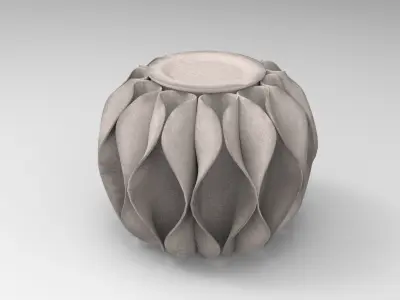 Loki Pouf Low-poly 3D model