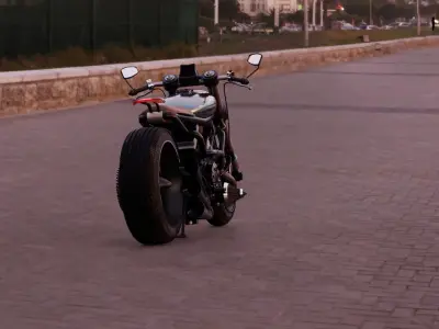 Cafe Racer Motorbike motoratti 3D model