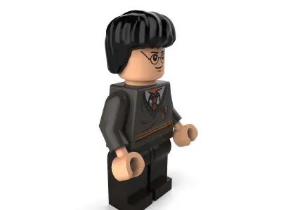 HarryPotterUniform lego harry potter with glasses 3D model