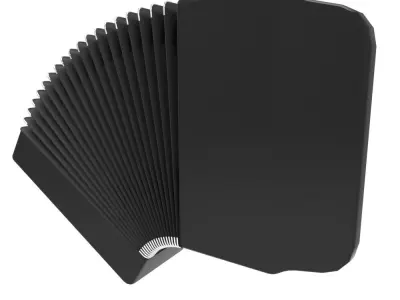 Accordian Low-poly 3D model