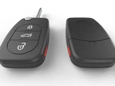 Car key Model 6 Low-poly 3D model