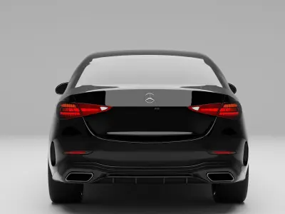 Mercedes Benz C Class HQ Interior 3D model